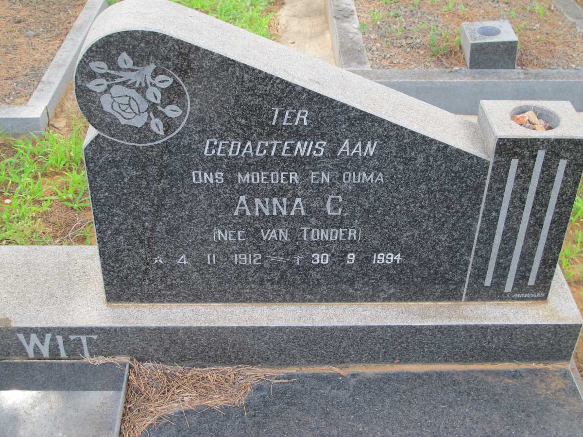 WIT Anna C., de 1912-1994