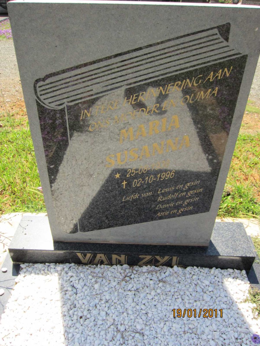 ZYL Maria Susanna, van 1938-1996
