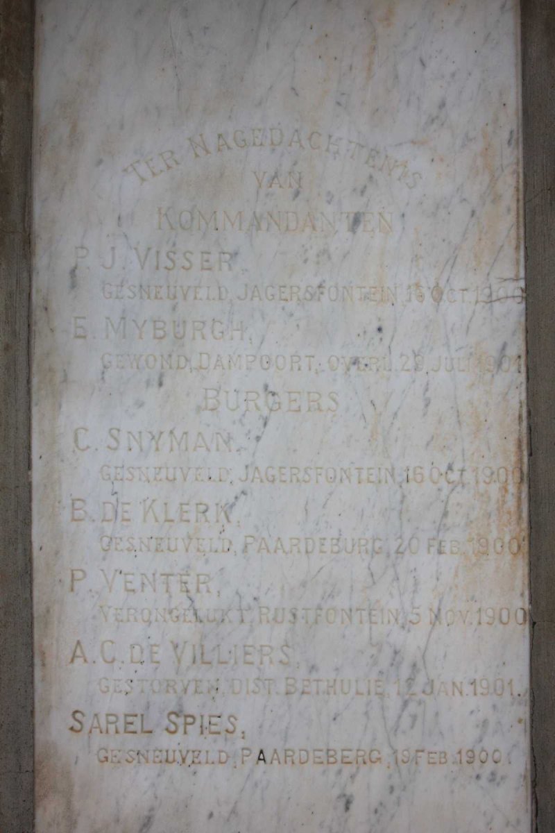 5. Memorial plaque