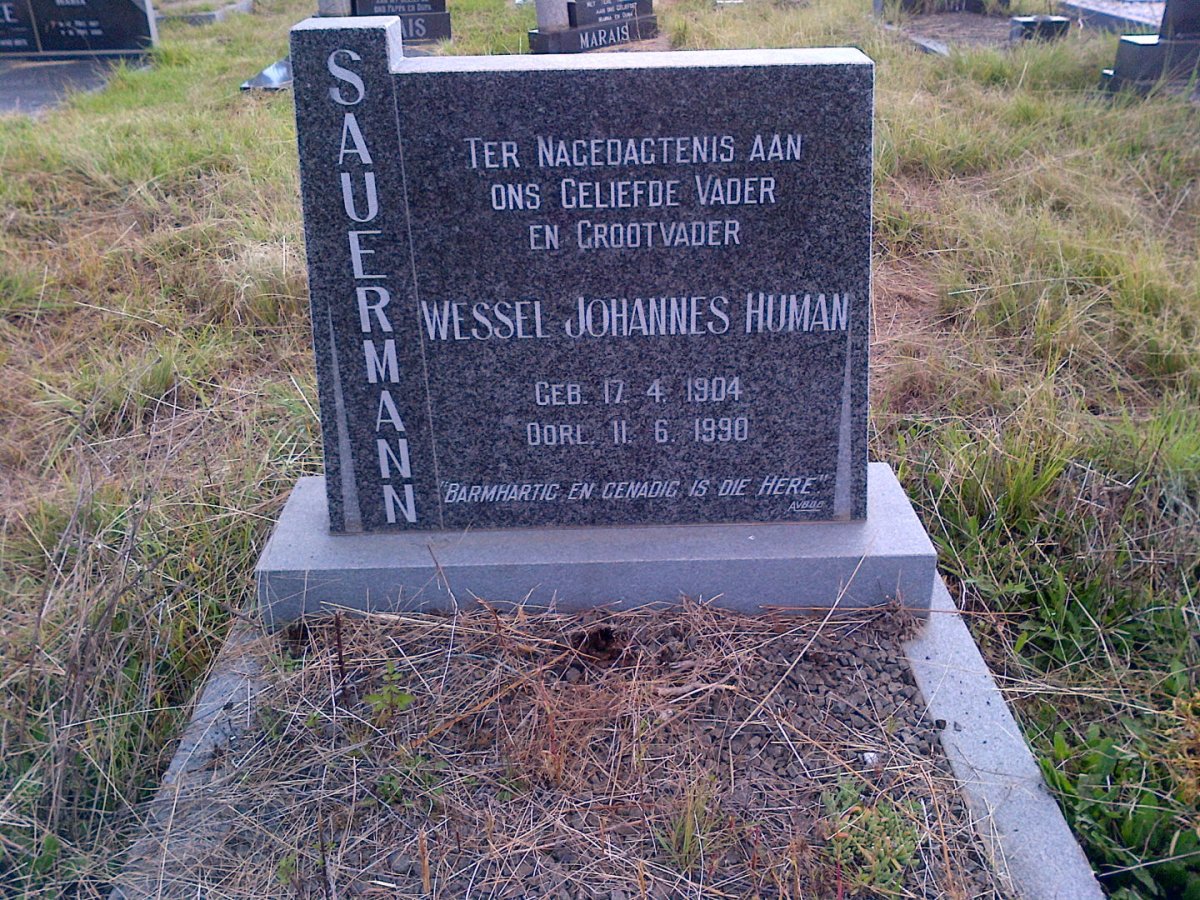 SAUERMANN Wessel Johannes Human 1904-1990