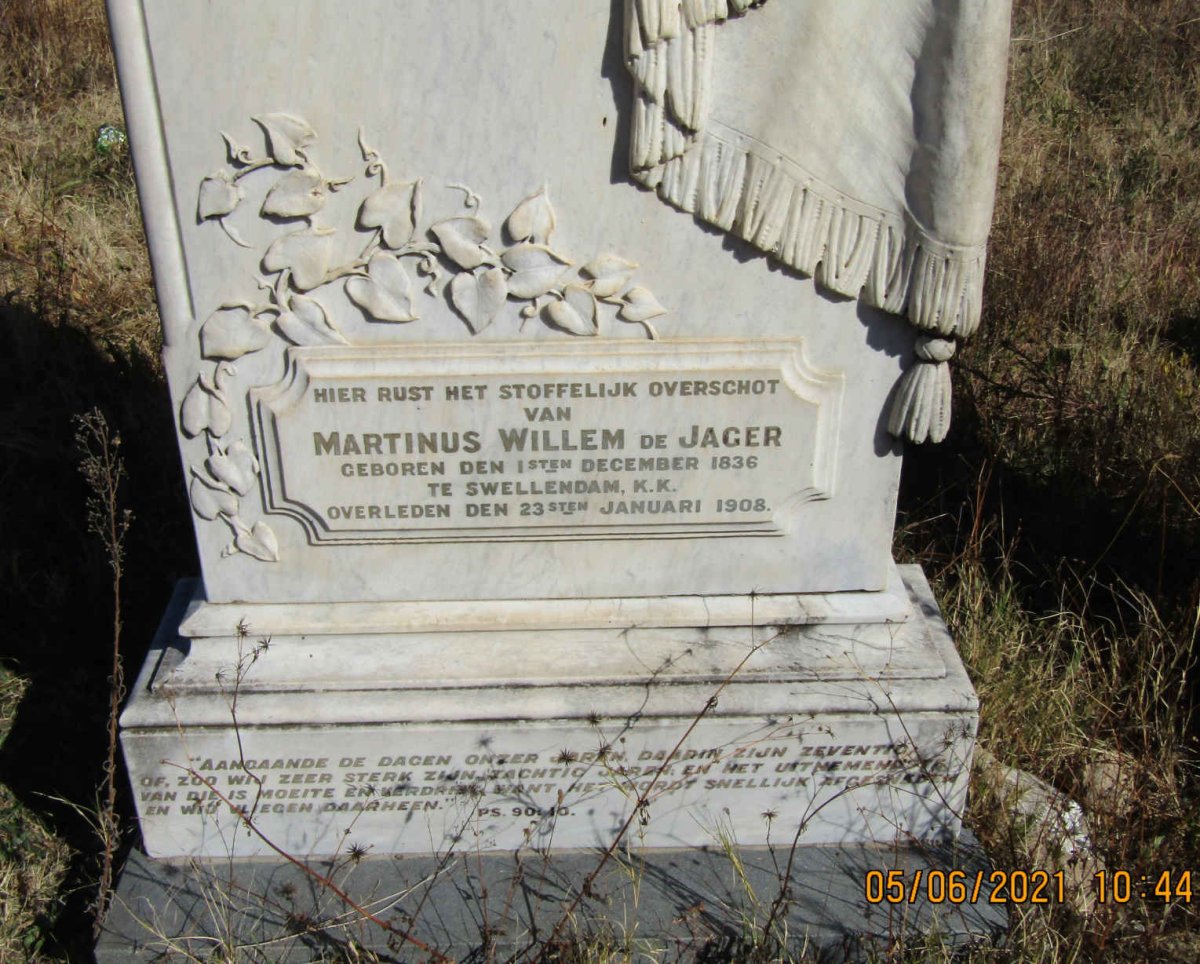 JAGER Martinus Willem, de 1836-1908