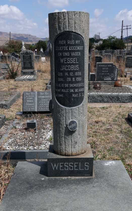 WESSELS Wessel Jacobus 1896-1961