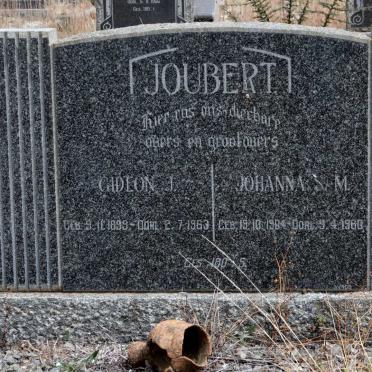 JOUBERT Gideon J. 1899-1963 &amp; Johanna S.M. 1904-1960