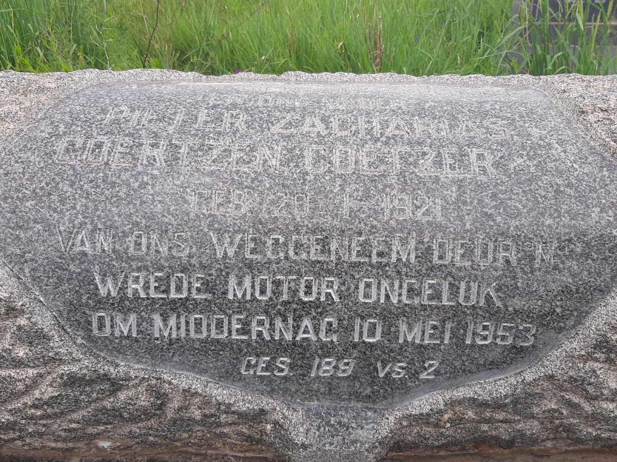 COETZER Pieter Zacharias Coertzen 1921-1953
