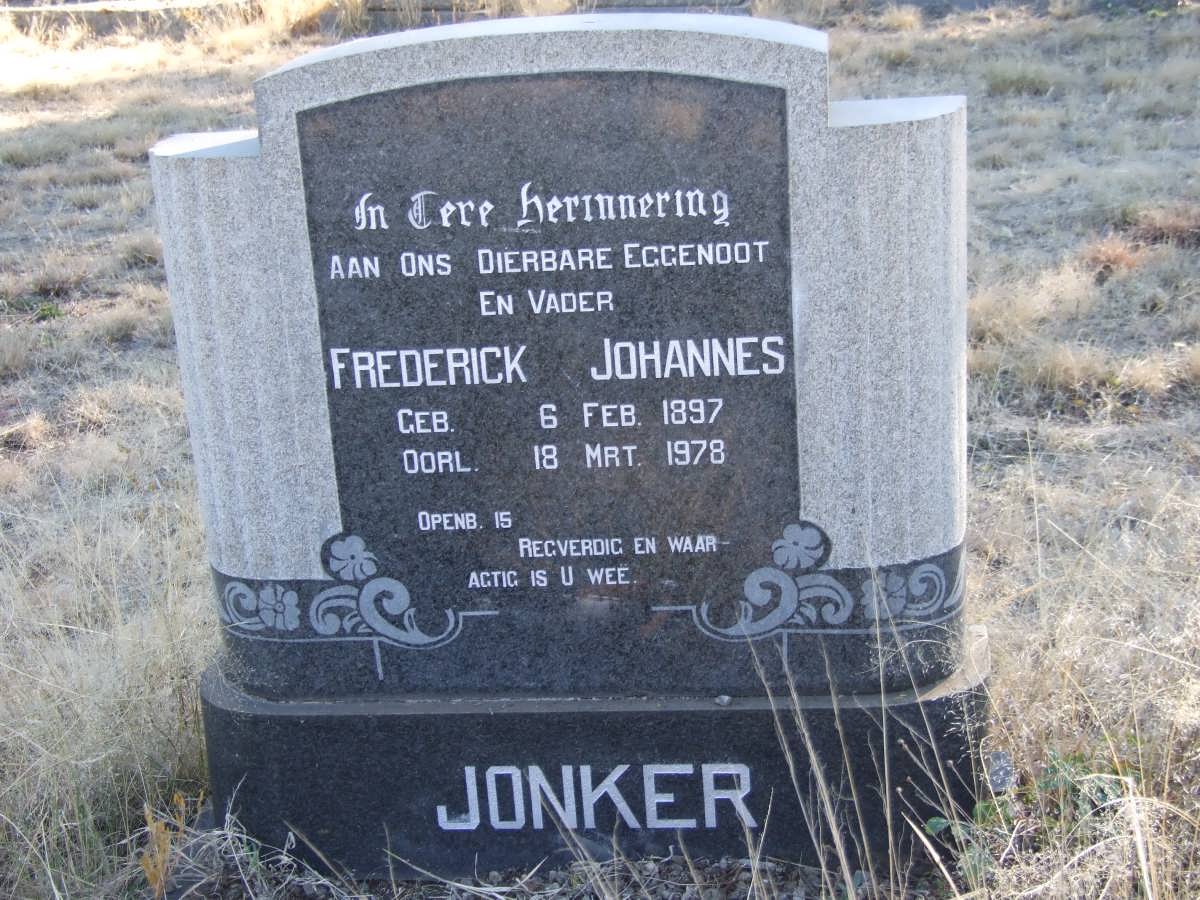 JONKER Frederick Johannes 1897-1978