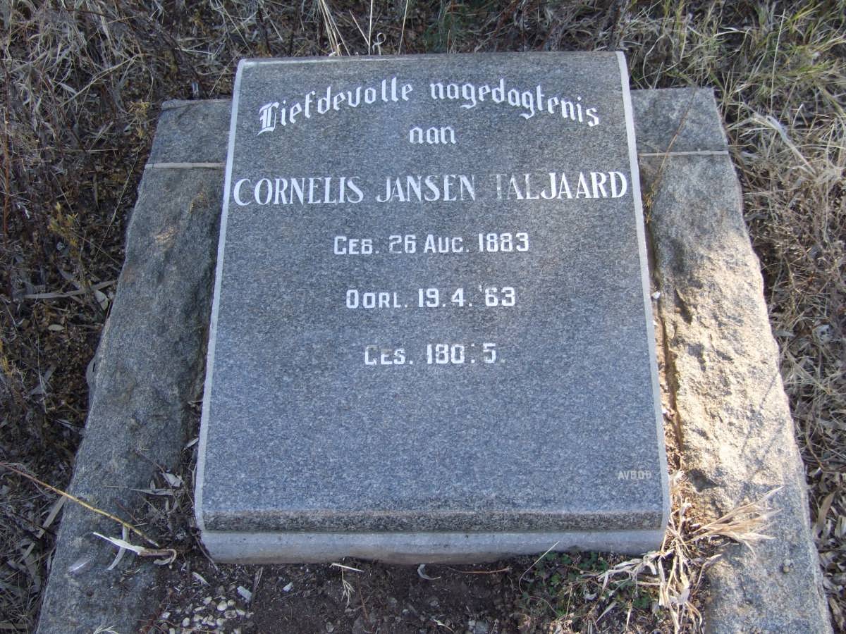 TALJAARD Cornelis Jansen 1883-1963