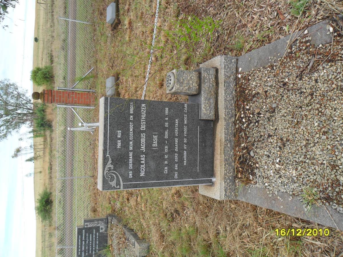 OOSTHUIZEN Nicolaas Jacobus 1931-1956