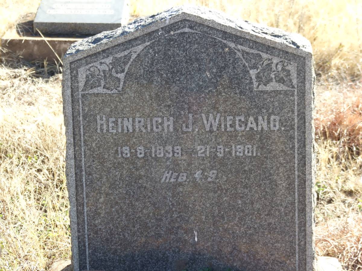 WIEGAND Heinrich J. 1839-1901