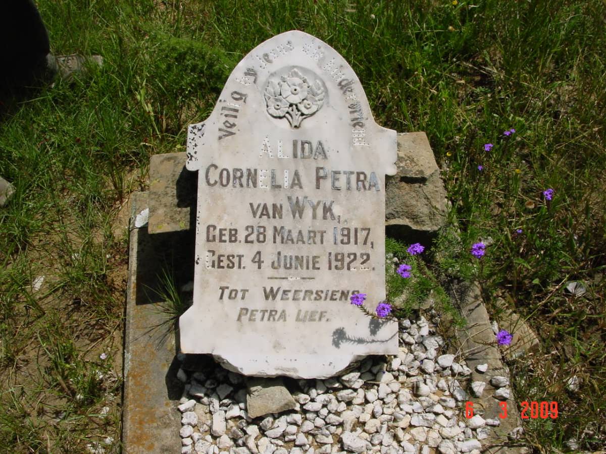 WYK Alida Cornelia Petra, van 1917-1922