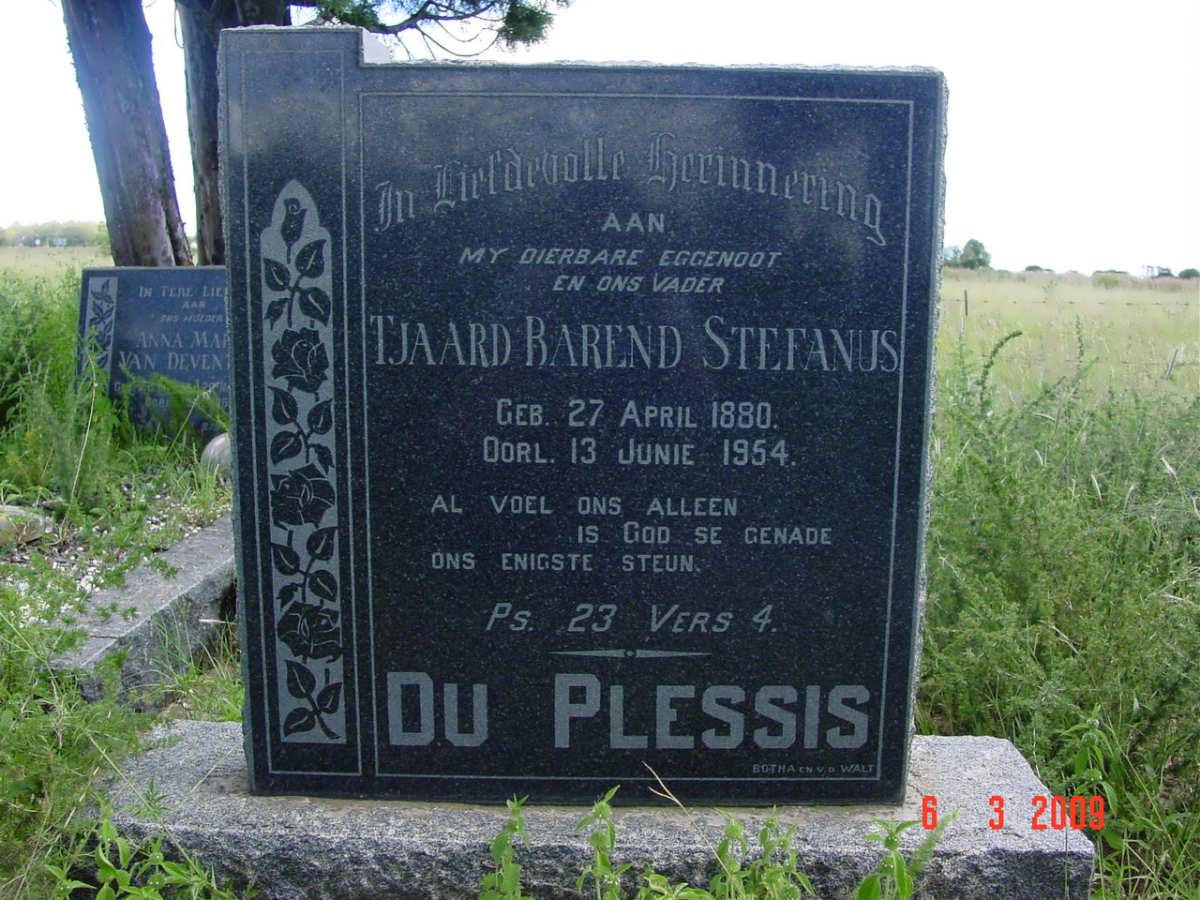 PLESSIS Tjaard Barend Stefanus, du 1880-1954