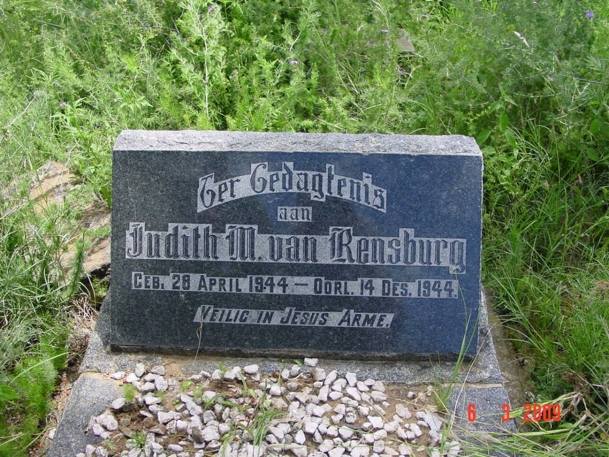 RENSBURG Judith M., van 1944-1944