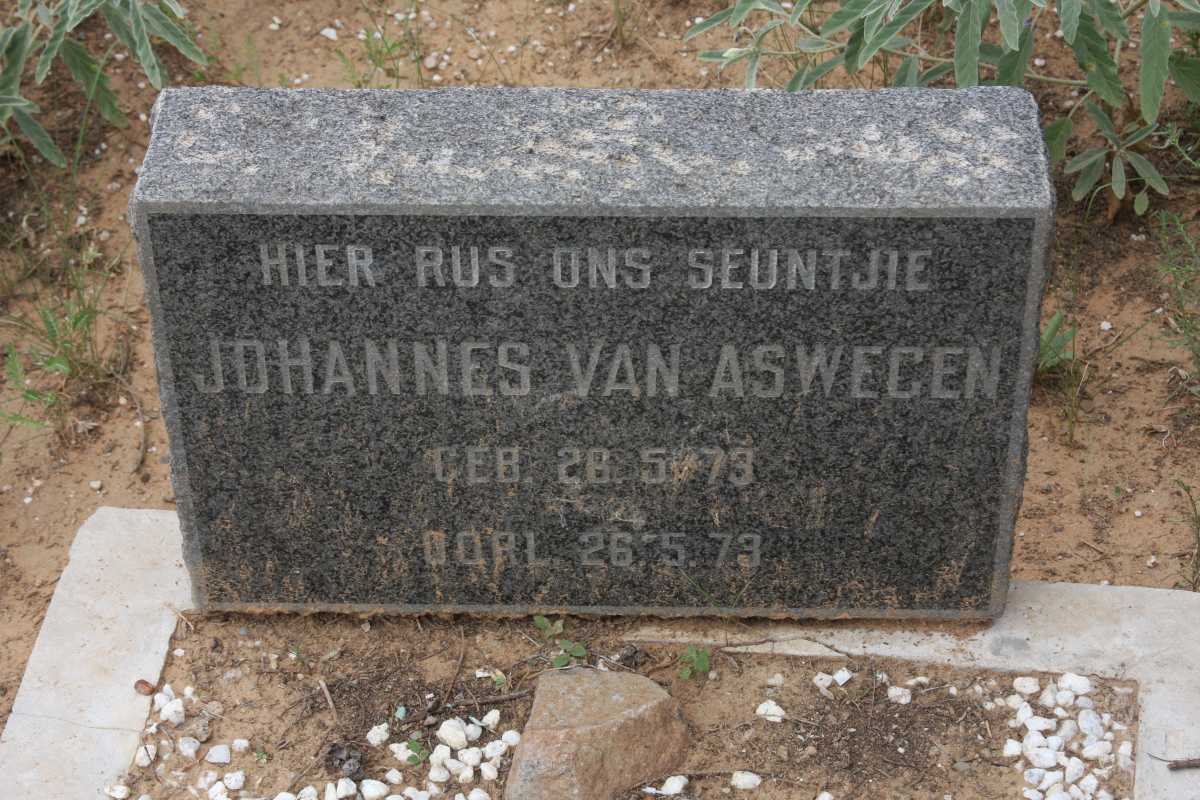 ASWEGEN Johannes, van 1973-1973