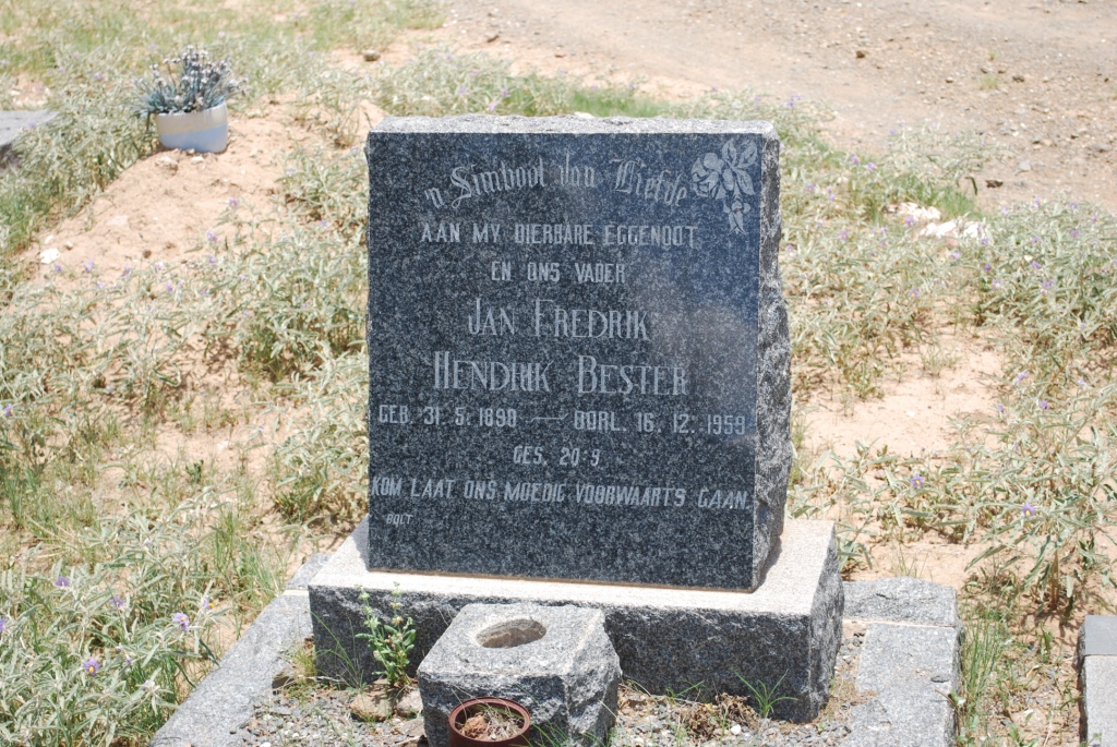 BESTER Jan Fredrik Hendrik 1890-1959