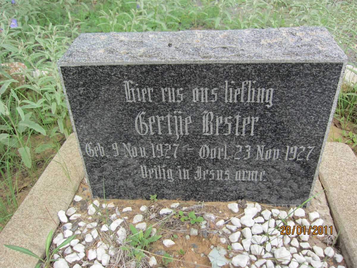 BESTER Gertjie 1927-1927