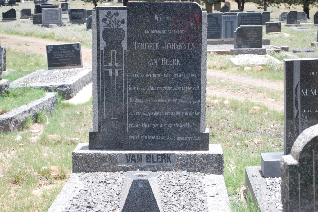 BLERK Hendrik Johannes, van 1879-1951