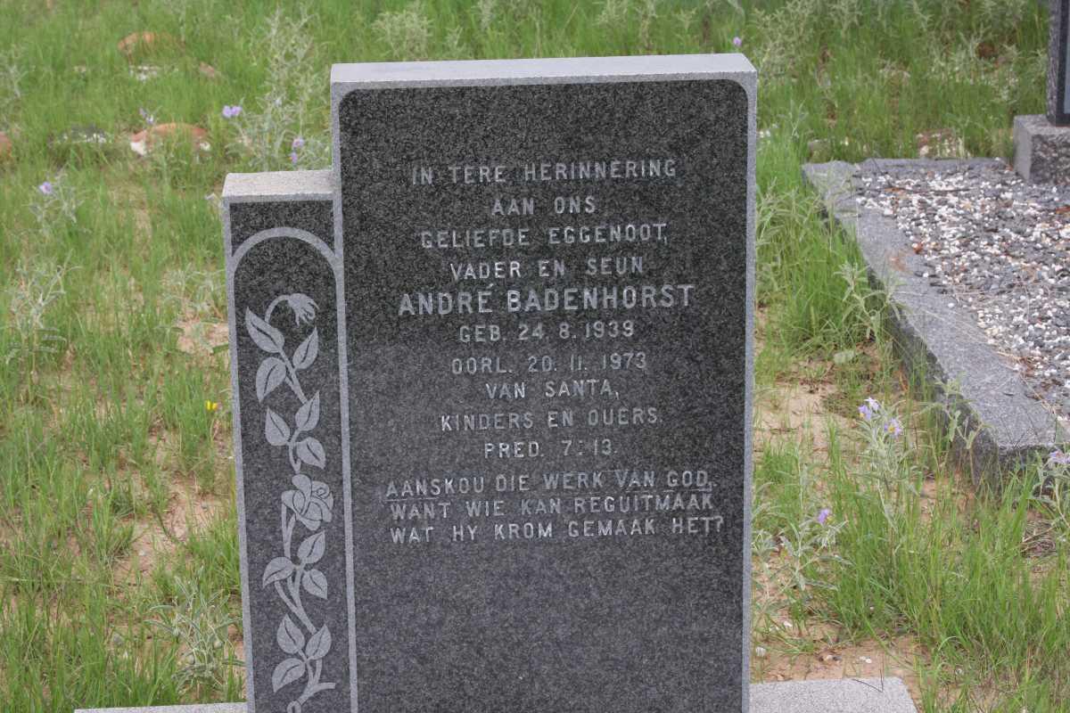 BADENHORST André 1939-1973