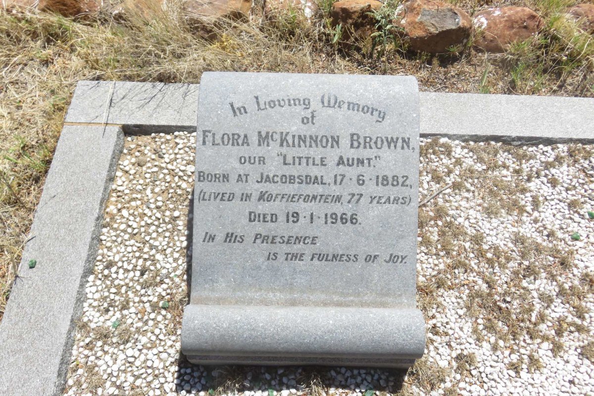 BROWN Flora McKinnon 1882-1966 