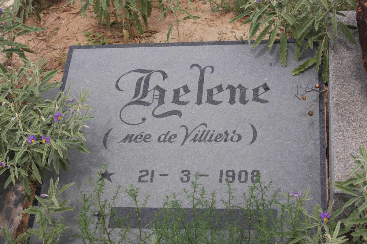 CONROY Helene nee DE VILLIERS 1908-