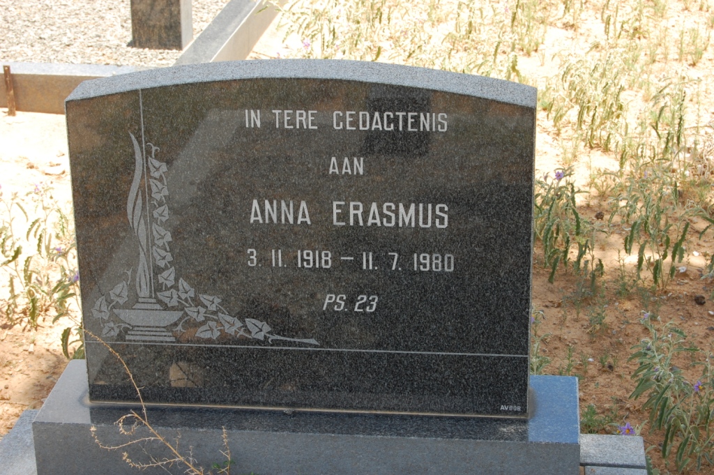 ERASMUS Anna 1918-1980
