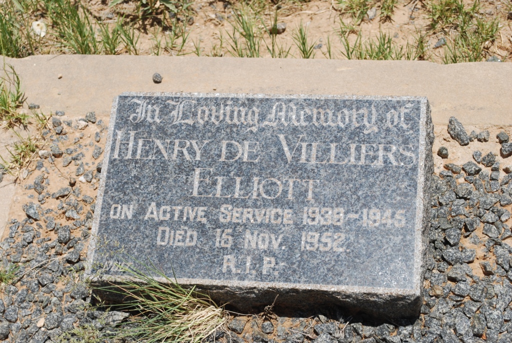 ELLIOTT Henry De Villiers -1952