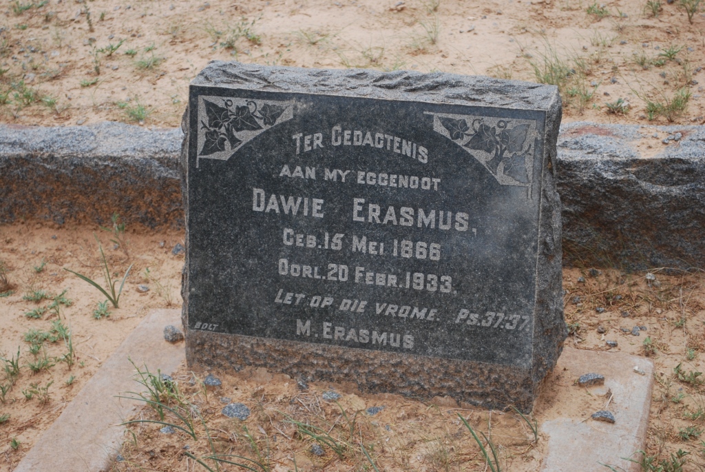 ERASMUS Dawie 1866-1933