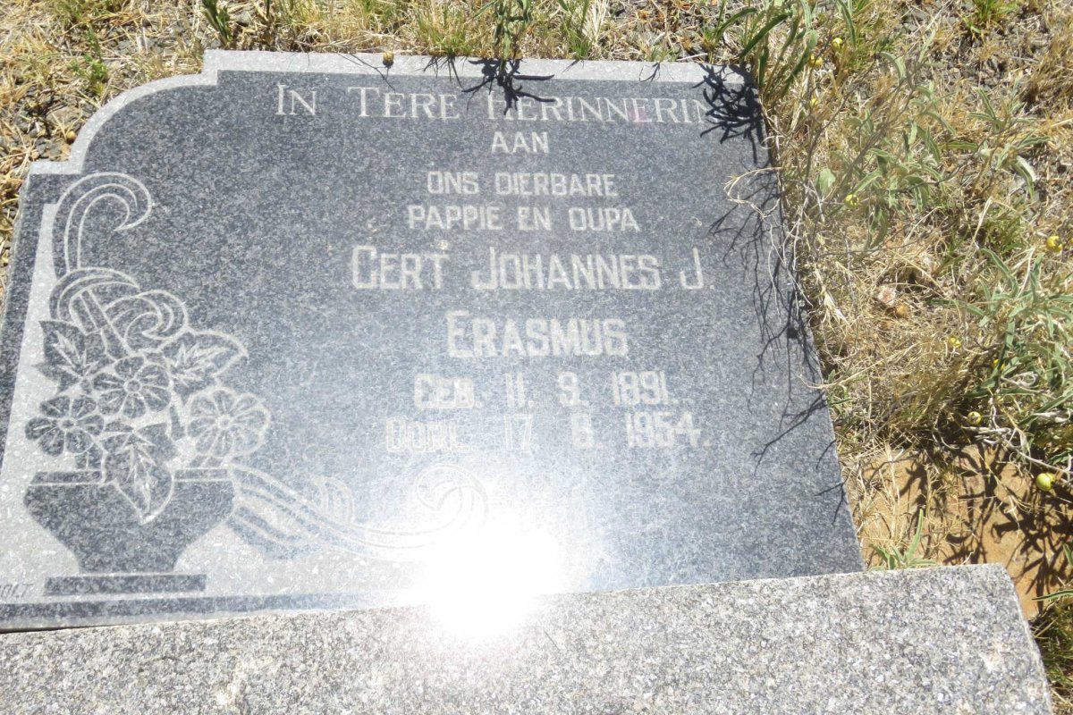 ERASMUS Gert Johannes J. 1891-1954