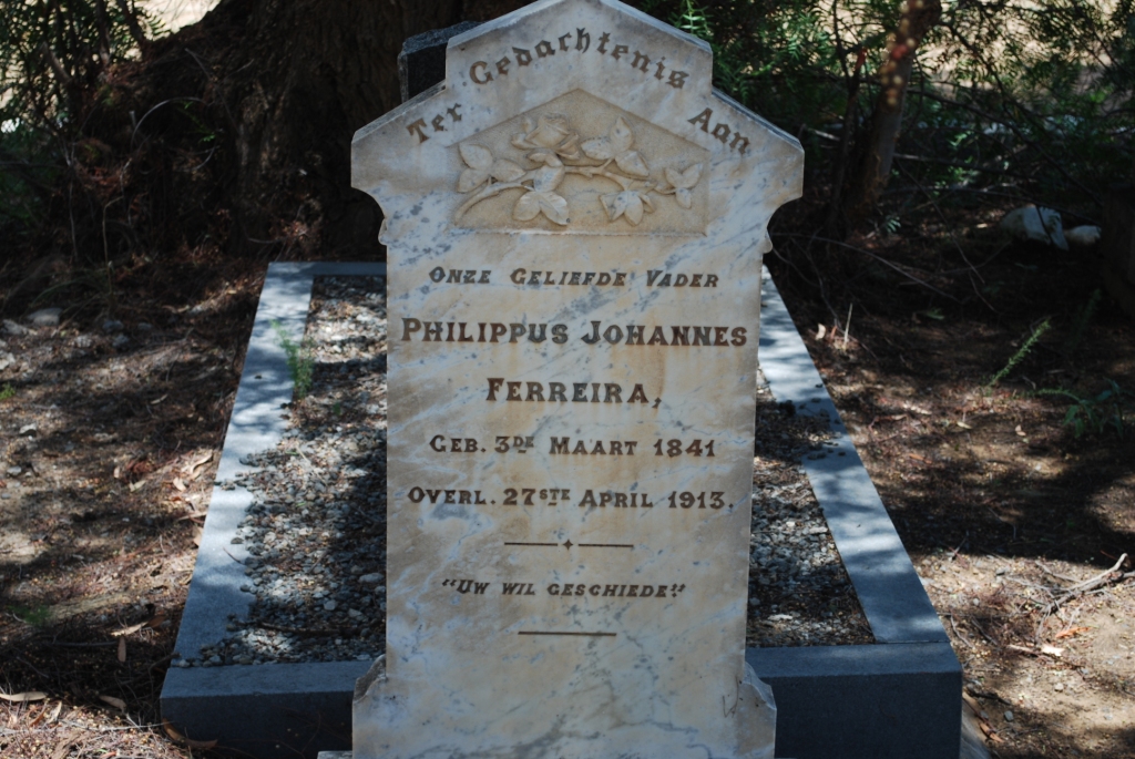 FERREIRA Philippus Johannes 1841-1913