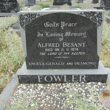 FOWLER Alfred Besant -1974