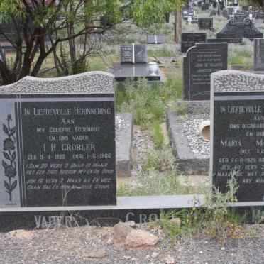 GROBLER I.H. 1922-1966 &amp; Maria Magdalena LOUW 1925-1984