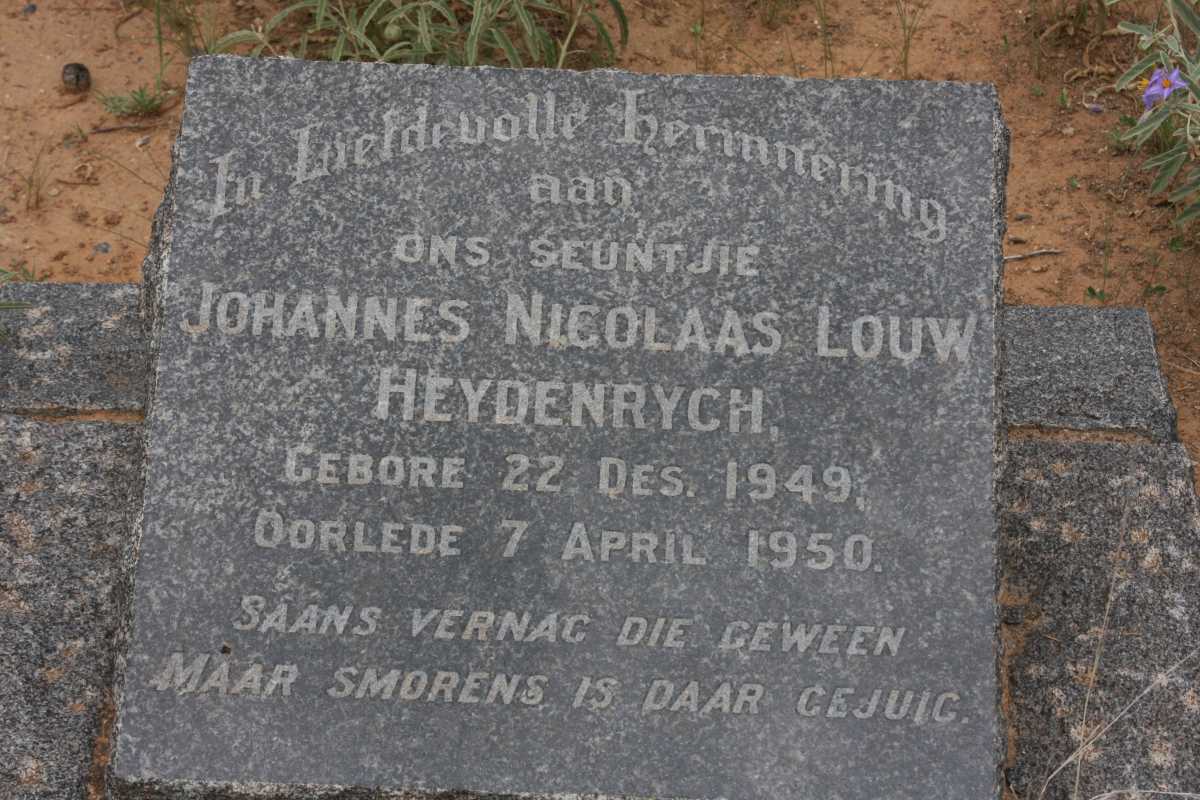 HEYDENRYCH Johannes Nicolaas Louw 1949-1950