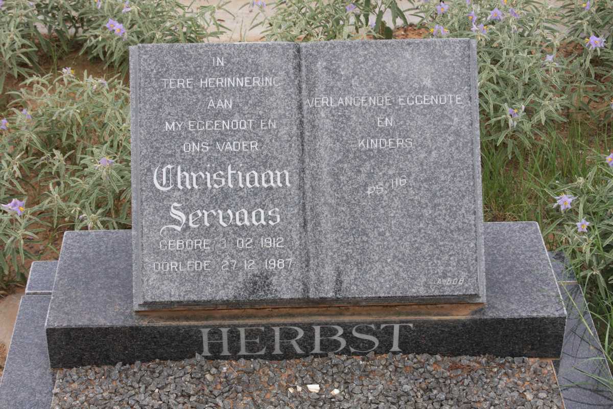 HERBST Christiaan Servaas 1912-1987