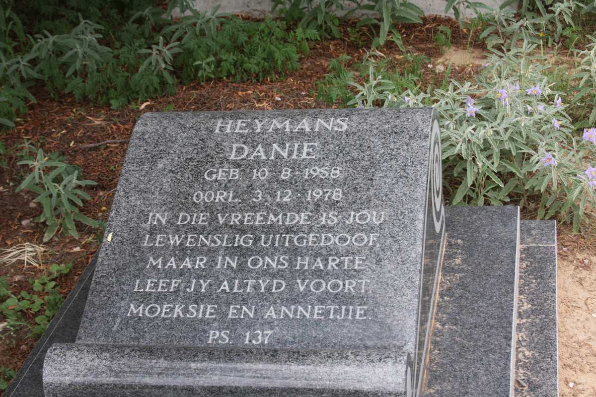 HEYMANS Danie 1958-1978
