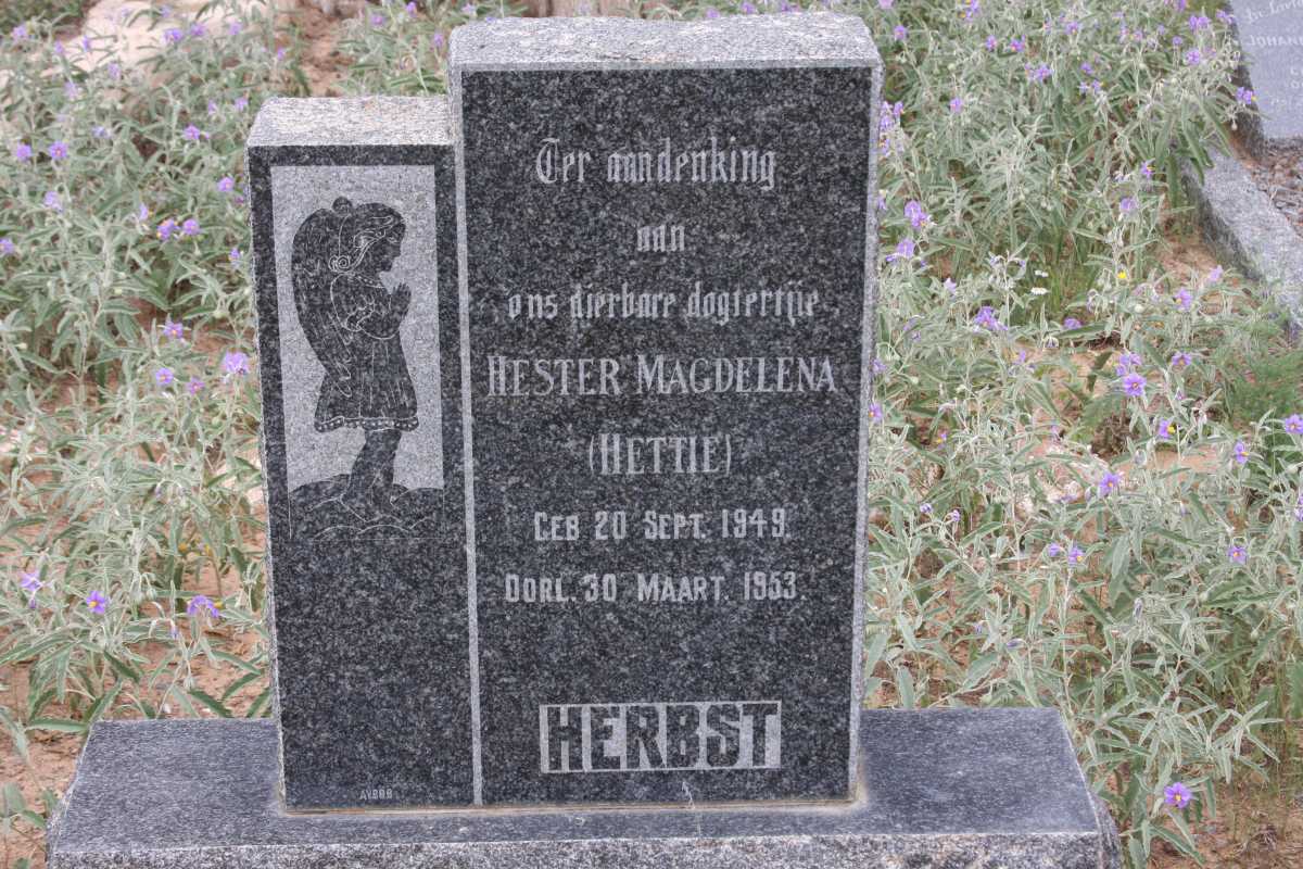 HERBST Hester Magdalena 1949-1953