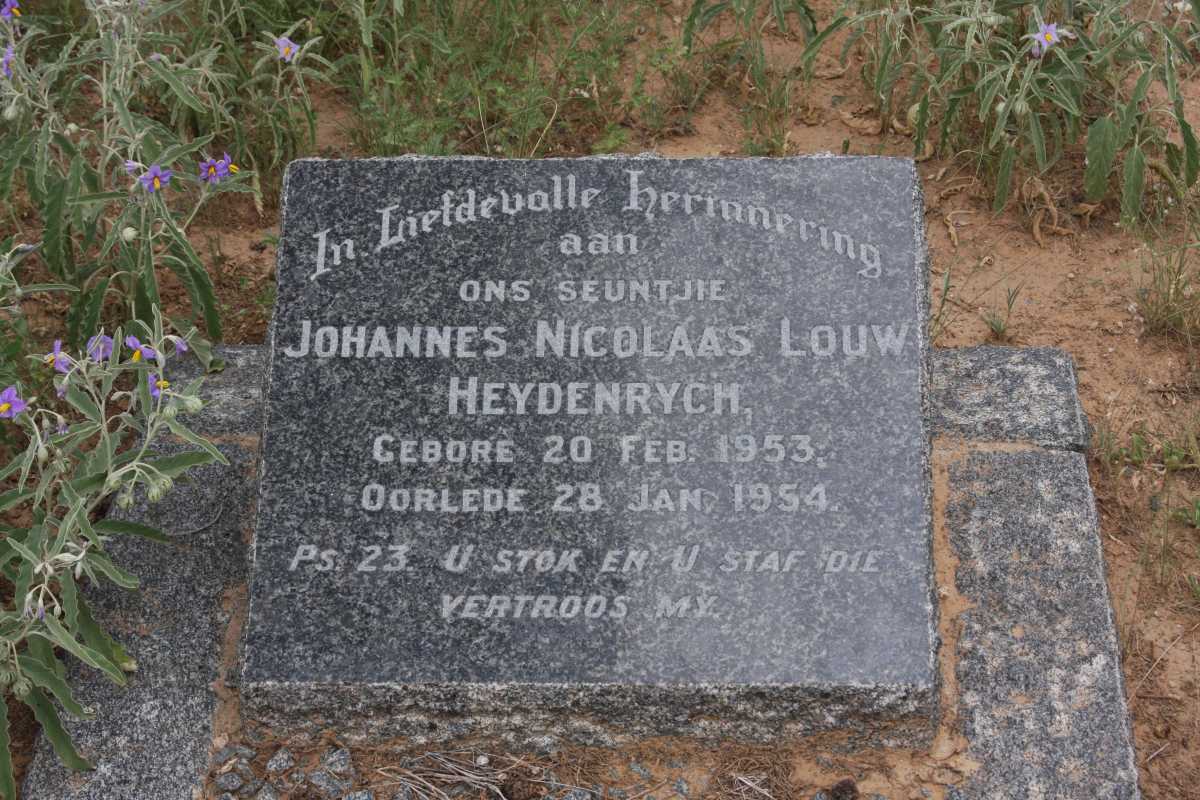 HEYDENRYCH Johannes Nicolaas Louw 1953-1954