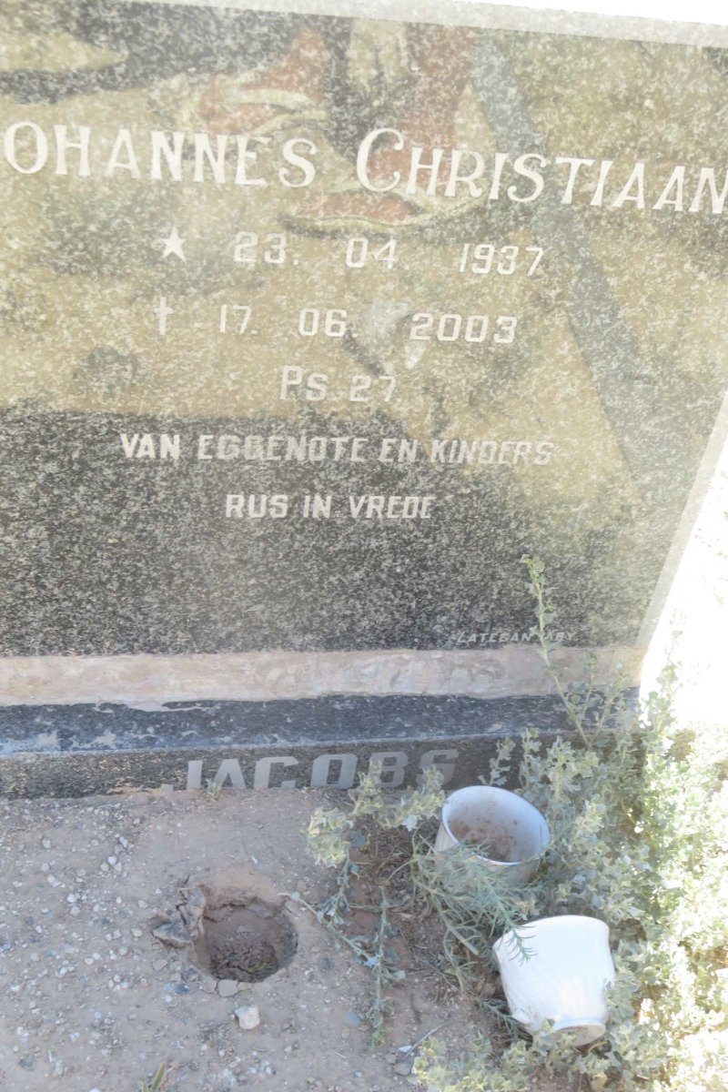 JACOBS Johannes Christiaan 1937-2003