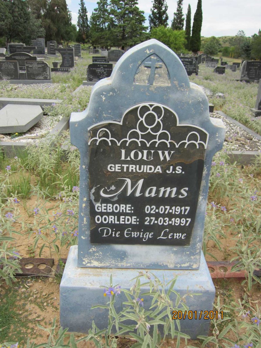 LOUW Getruida J.S. 1917-1997