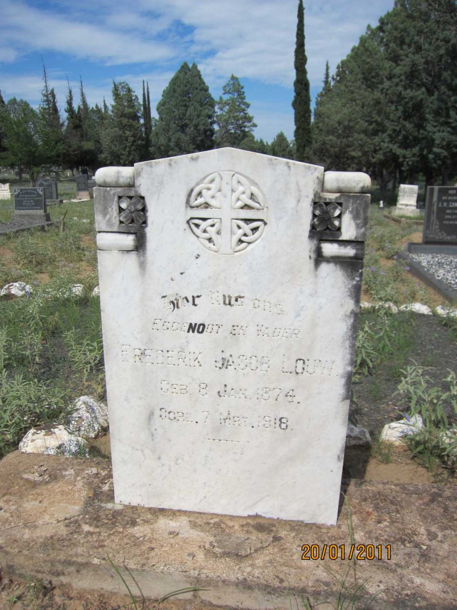 LOUW Frederik Jacob 1874-1918