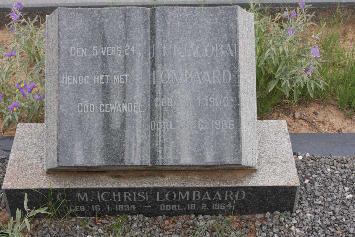 LOMBAARD C.M. 1894-1964 &amp; J.I. 1900-1986