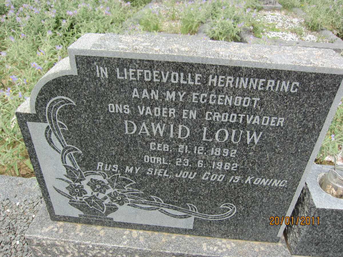 LOUW Dawid 1892-1962