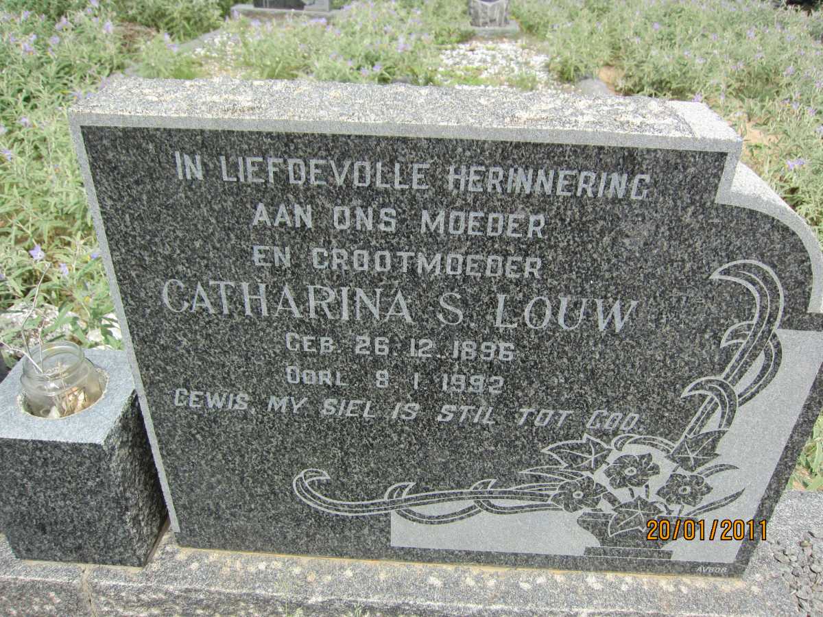 LOUW Catharina S. 1896-1992
