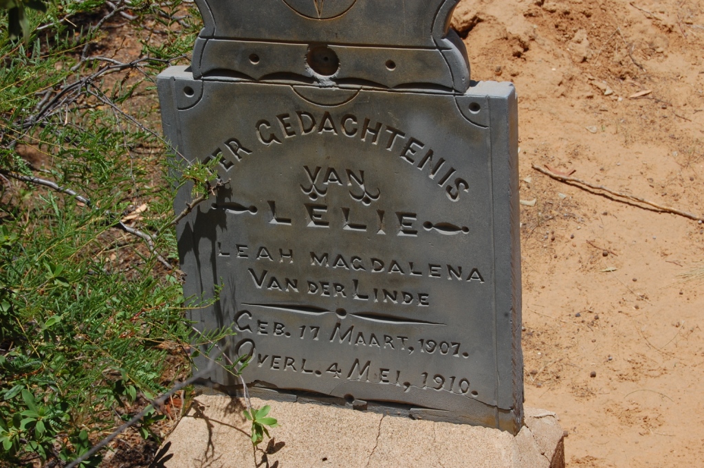 LINDE Leah Magdalena, van der 1907-1910