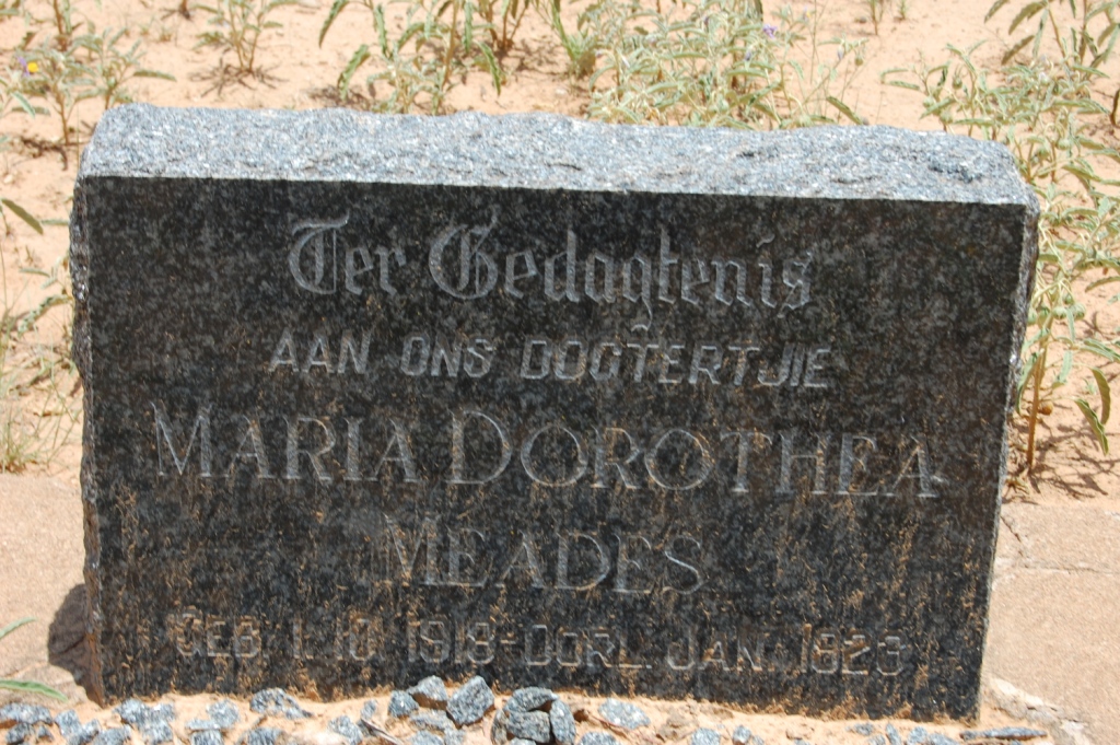MEADES Maria Dorothea 1918-1923