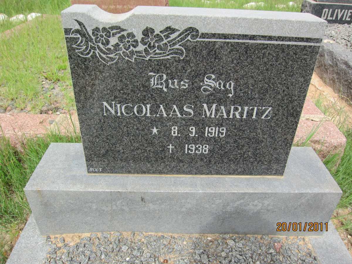 MARITZ Nicolaas 1919-1938