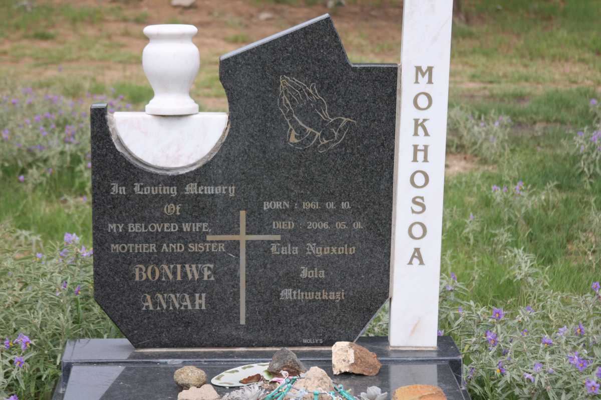 MOKHOSOA Boniwe Annah 1961-2006