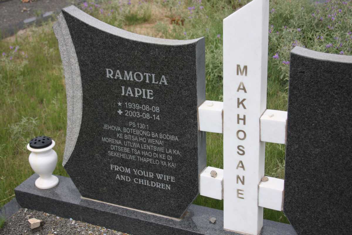 MAKHOSANE Ramotla Japie 1939-2003