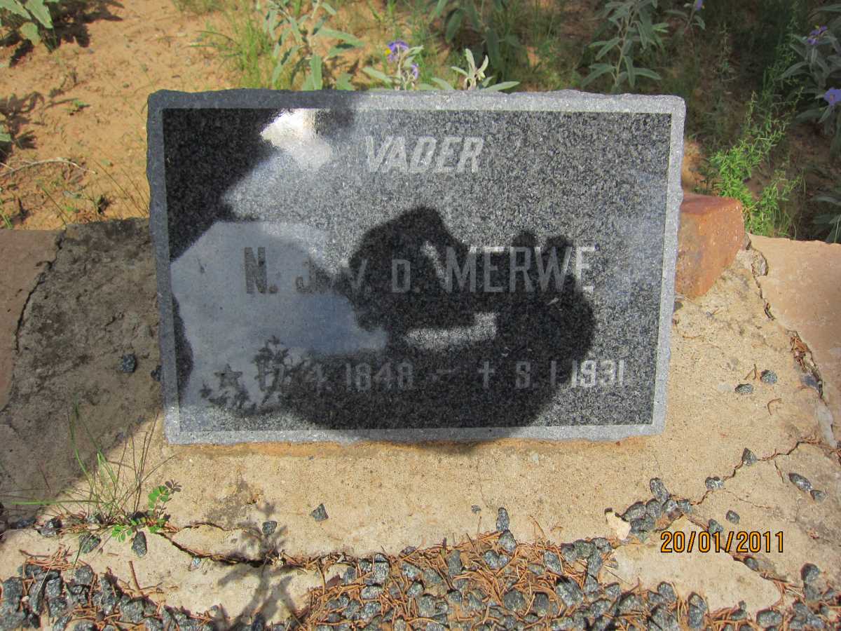 MERWE N.J., van der 1848-1931