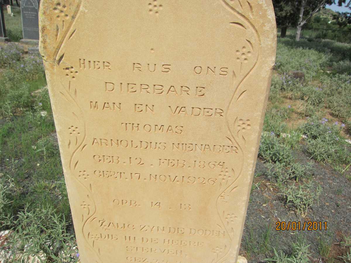 NIENABER Thomas Arnoldus 1864-1926