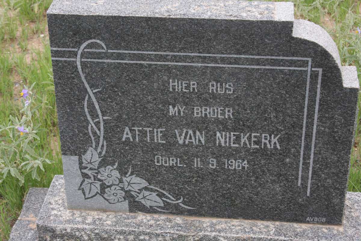 NIEKERK Attie, van -1964