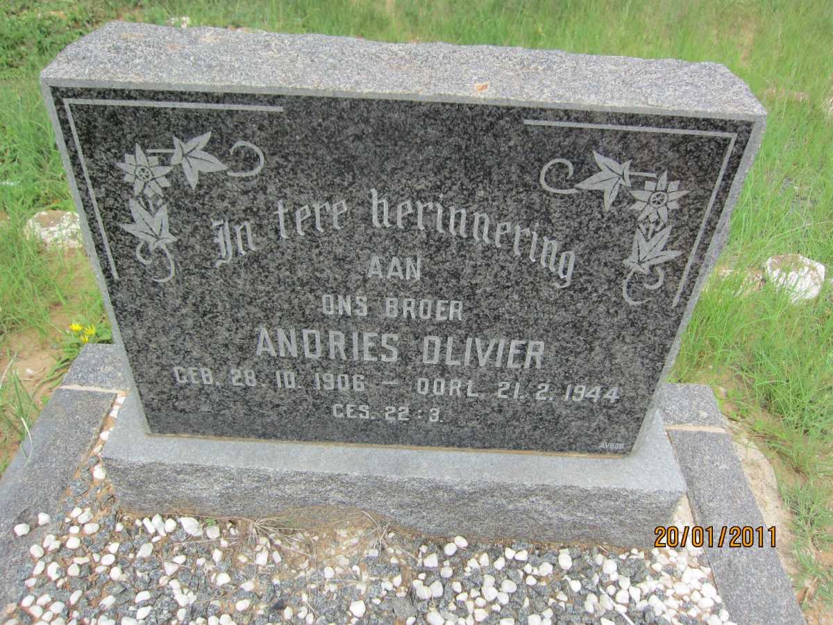 OLIVIER Andries 1906-1944