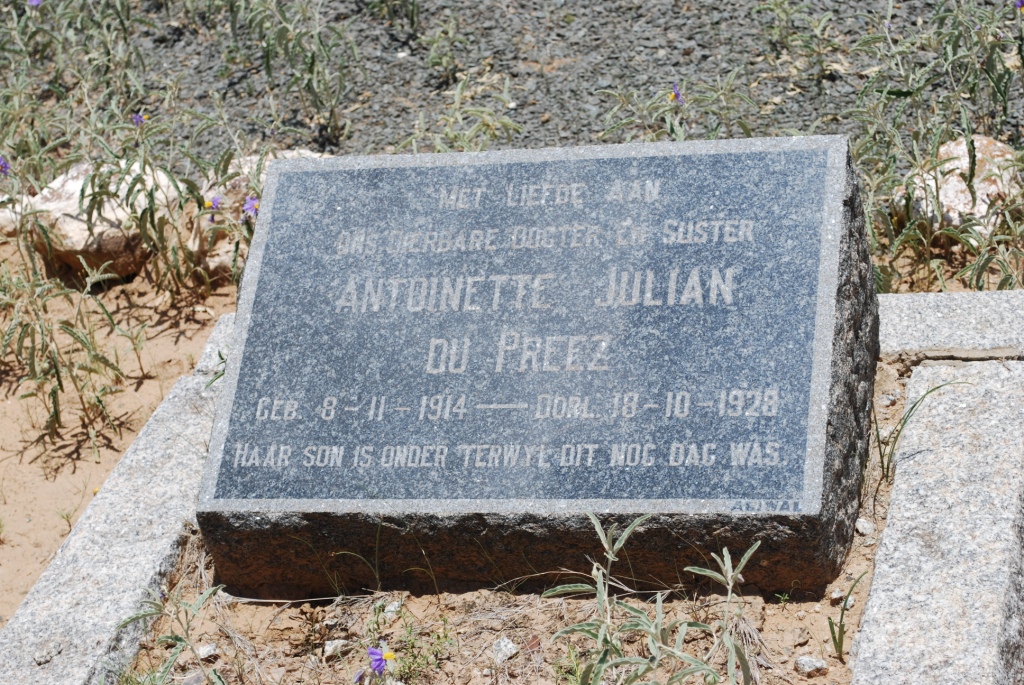 PREEZ Antoinette Julian, du 1914-1928